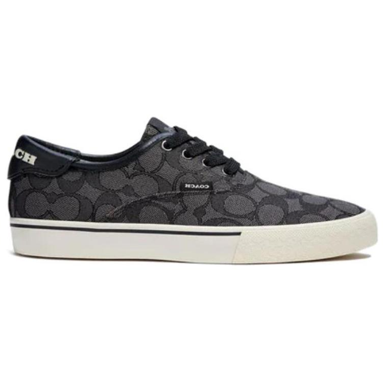 COACH CitySole Skate Low-Top Stylish Skateboarding Shoes Women's Black