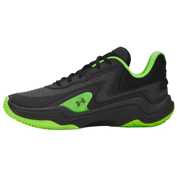 Under Armour Spawn 7 Breathable And Lightweight Basketball Shoes Unisex Black Green