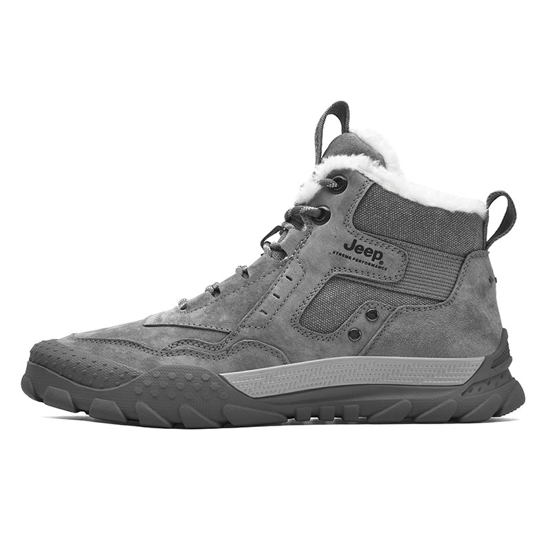 Jeep High Top Outdoor Shoes Men's Gray
