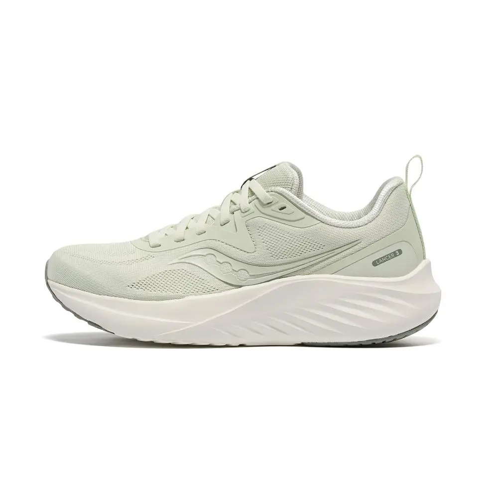 Saucony LANCER 3 Anti Slip Wear Resistant Low Top Casual Running Shoes Unisex Green