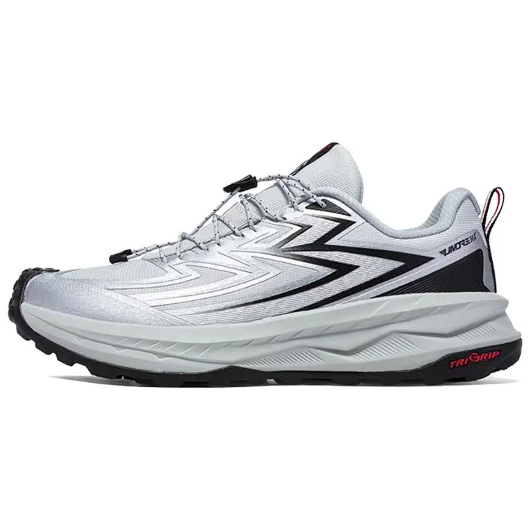 361° Cushioning And Abrasion Resistant Coverage Low top Mountaineering Shoes Men's Gray Black
