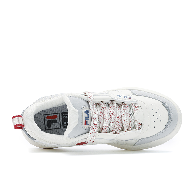 FILA Slip-Resistant Low-Top Skateboard Shoes Women's White