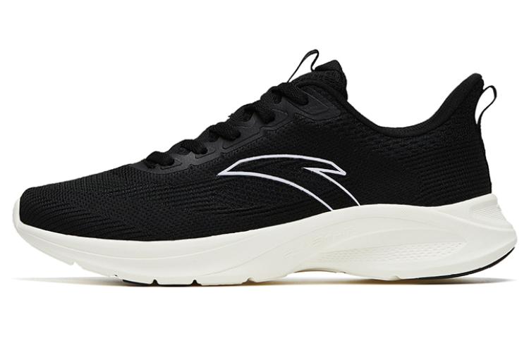 Anta Shock Absorbers Slip Resistant Abrasion Resistant Breathable Low top Running Shoes Women's Black