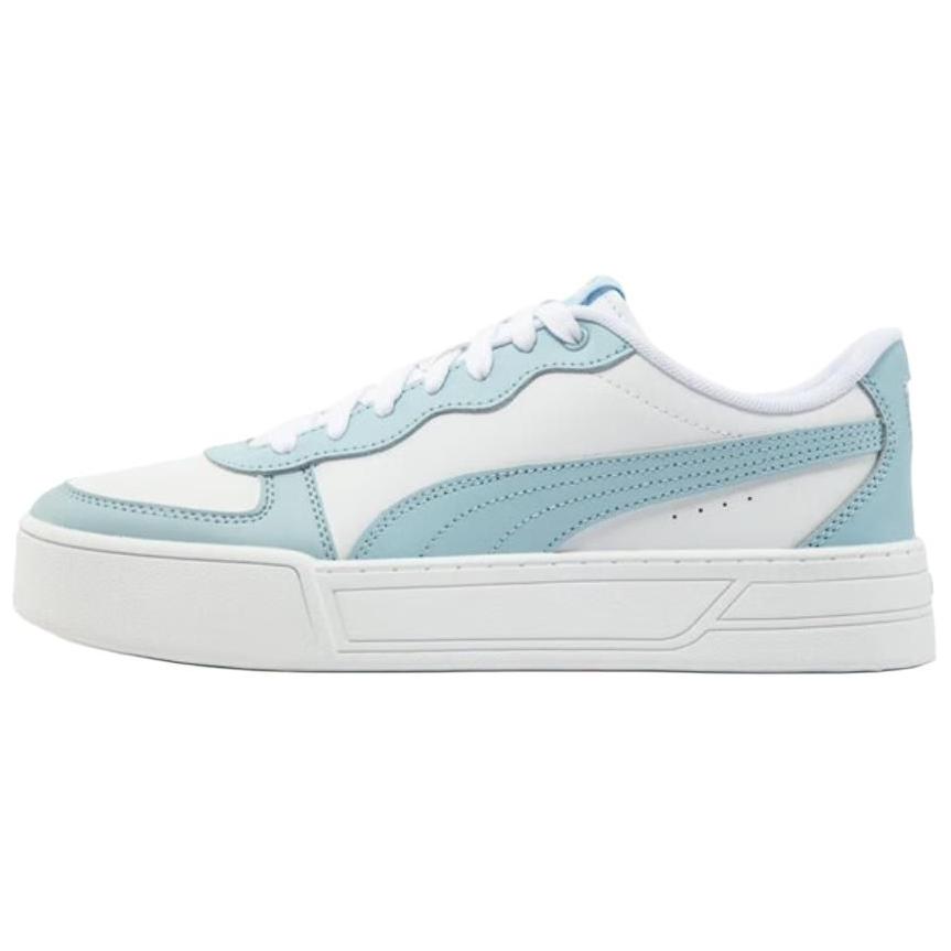 PUMA Skye Anti-Slip Wear-Resistant Low-Top Skateboard Shoes Women's White Blue