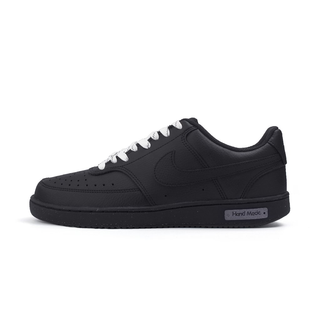Nike Court Vision Anti Slip Wear Resistant Low Top Skateboard Shoes Unisex Black