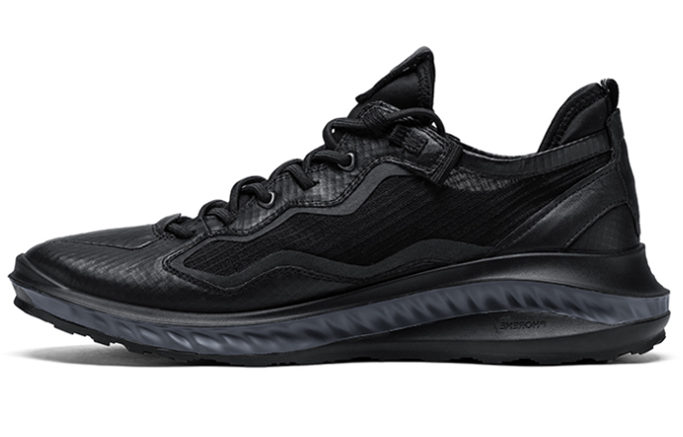 Ecco Fit For Action 360 Collection Lightweight Low-Top Running Shoes Men's Black Sock Compression