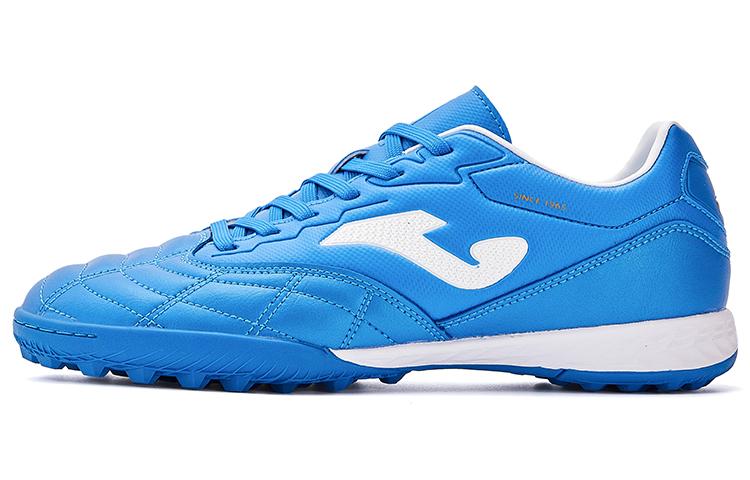 Joma Liga T1 Tf TF Rubber Broken Studs Slip-Resistant Coverage Soccer Shoes Men's Blue White