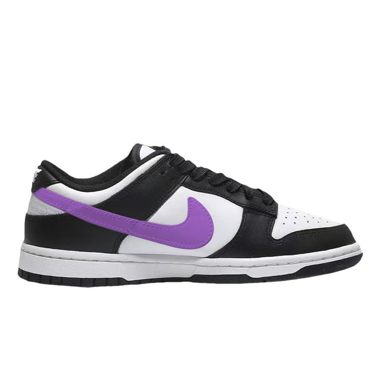Nike Dunk Slip Resistant Abrasion Resistant Low top Skateboard Shoes Unisex Black White/