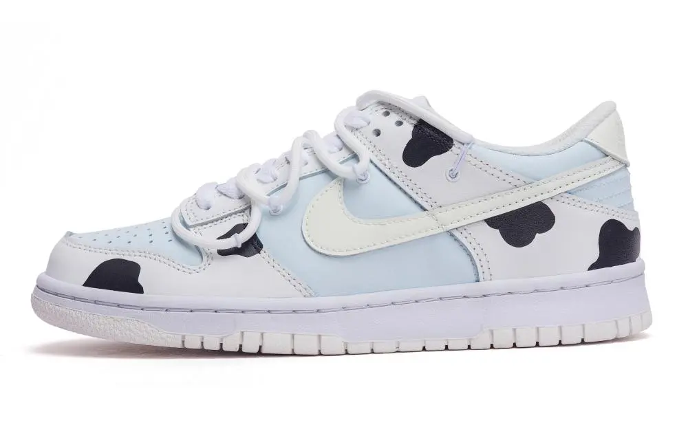 Nike Dunk Low Low-Top Skateboard Shoes GS White Blue