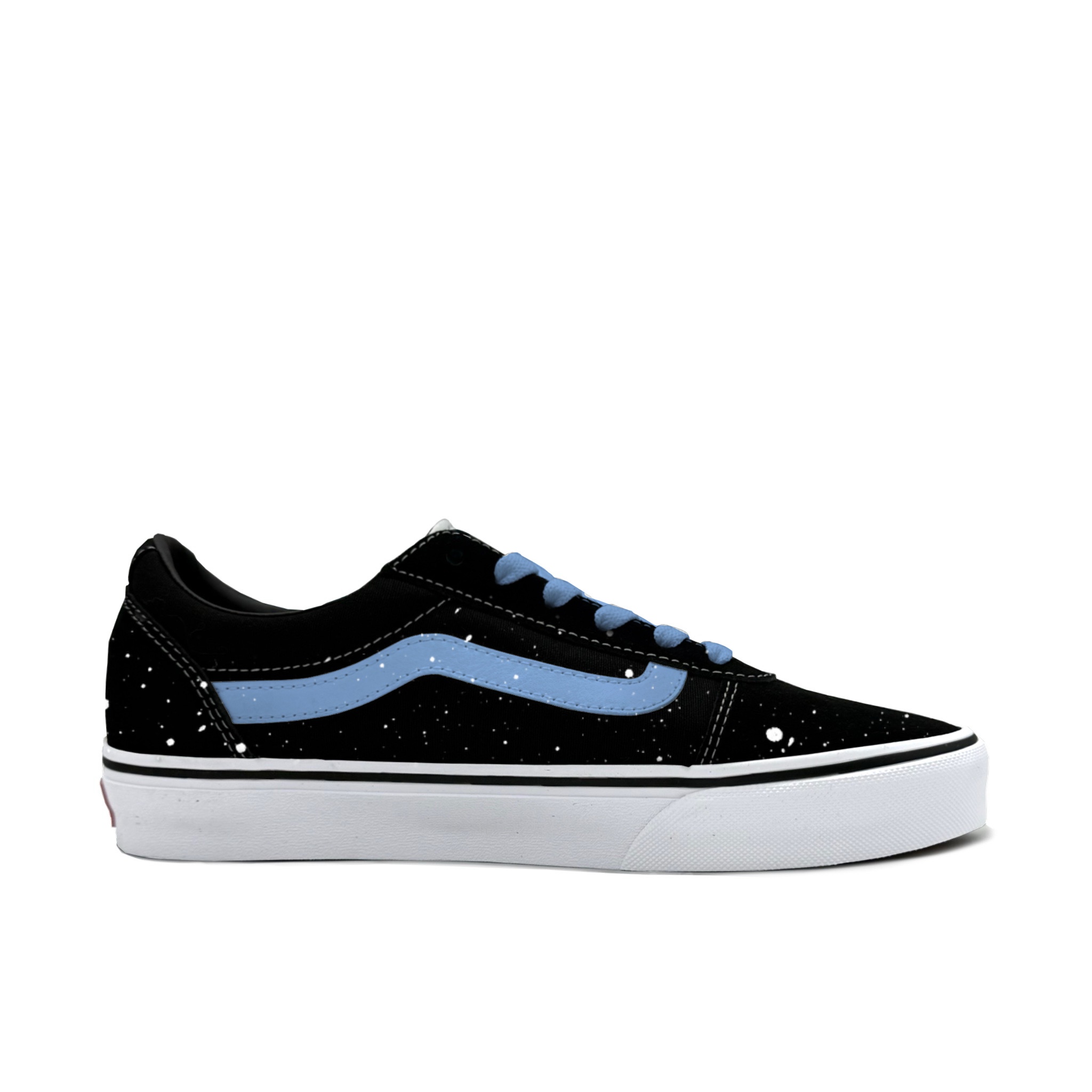 Vans Ward Abrasion Resistant Low Top Skateboard Shoes Men's Blue
