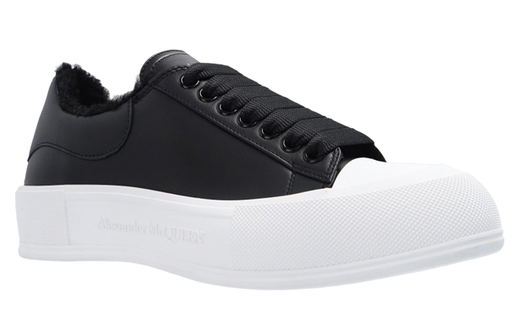 Alexander McQueen Deck Low Top Stylish Skateboarding Shoes Women's Black купить в интернет-магазине Yoocart с быстрой доставкой по России.