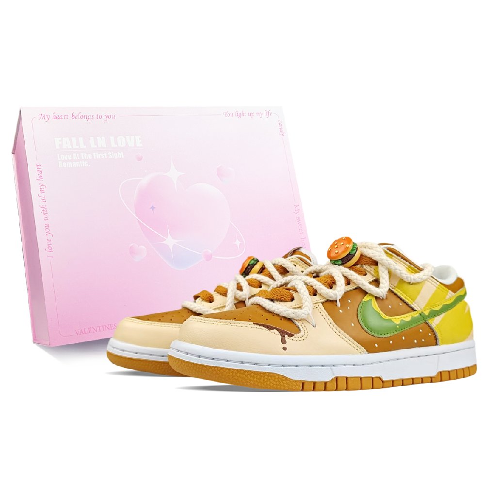 Nike Dunk Abrasion Resistant Low Top Skateboard Shoes Men's Light Brown