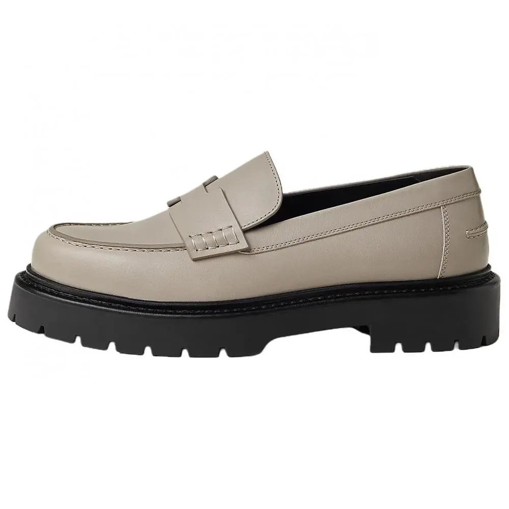 HERMES Klement Casual Single Shoes 3.5cm Women's Gray