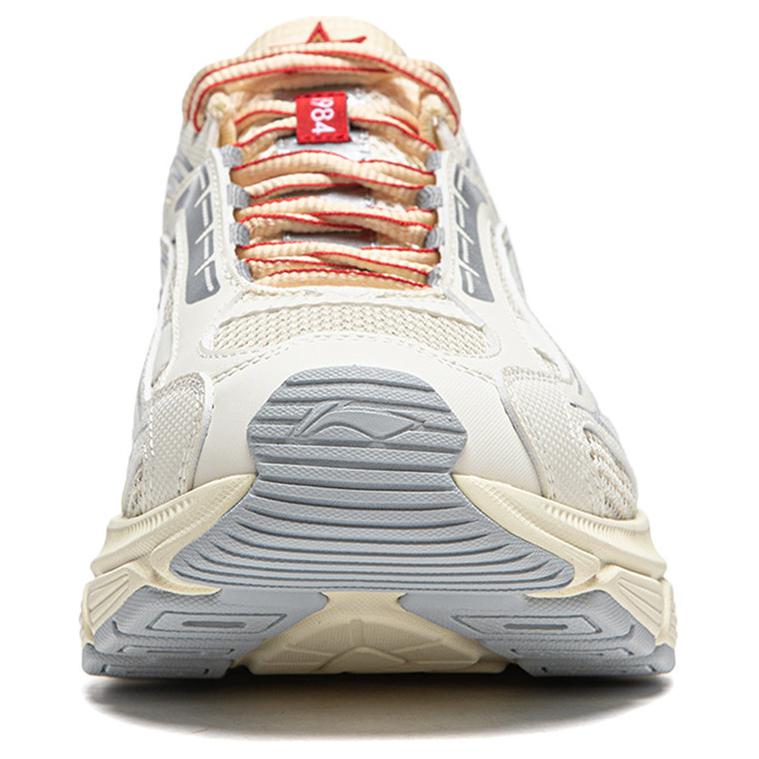 LiNing Aurora RENEW Slip Resistant Abrasion Resistant Support Height Increasing Low Top Casual Running Shoes Men's Ecru