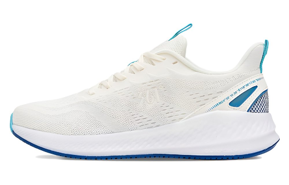 361° SE Breathable Lightweight Low-Top Running Shoes Men's White Blue