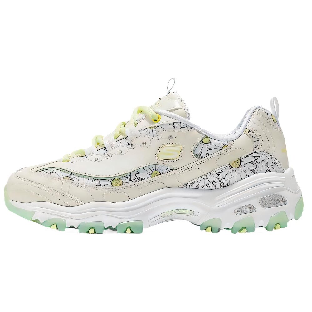 Skechers DLITES Cushioning Low-Top Casual Shoes Women's White Green