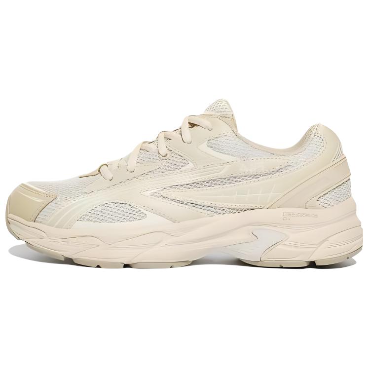 FILA Anti Slip Wear Resistant Low Top Casual Shoes Unisex Beige Yellow