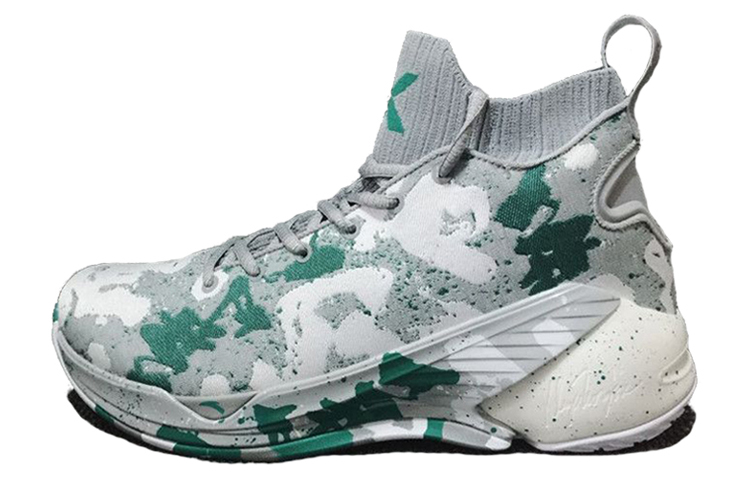 Anta KT4 Klay KT Lightweight Wear-resistant And Non-slip High-Top Basketball Shoes Men's White Green
