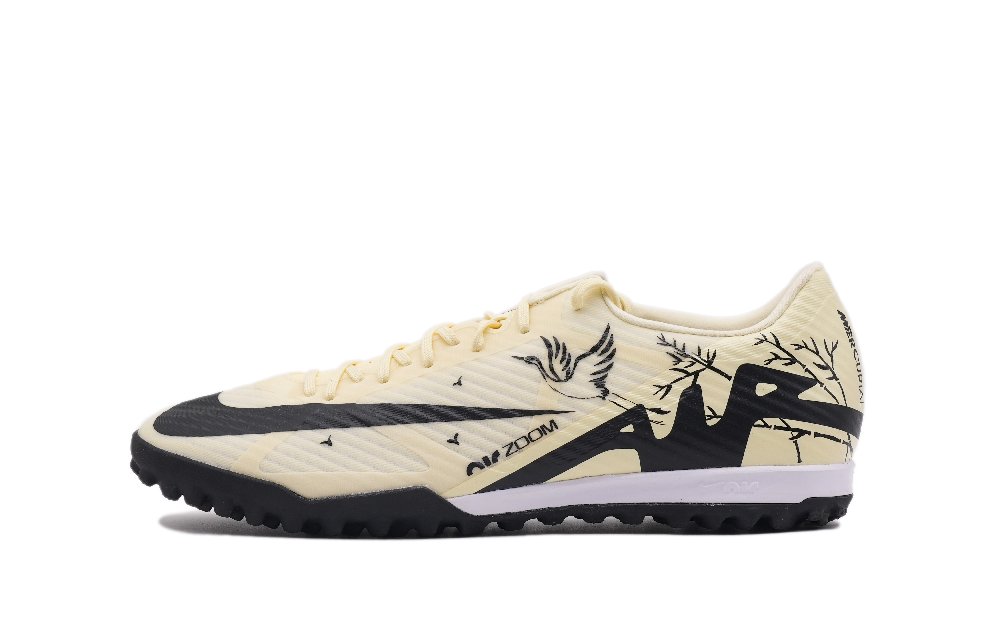 Nike Air Zoom Vapor 15 Soccer Shoes Men Low-Top Beige/Yellow/Black
