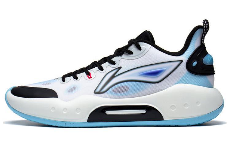 LiNing YuShuai Team Cushioned Slip-Resistant Low-Top Basketball Shoes Men's White Black