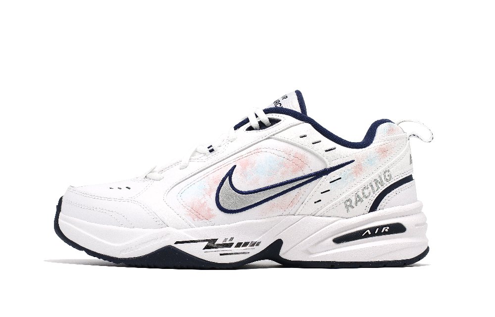 Nike Air Monarch 4 Anti-Slip And Wear-Resistant Height Increasing Low-Top Chunky Sneakers Unisex White
