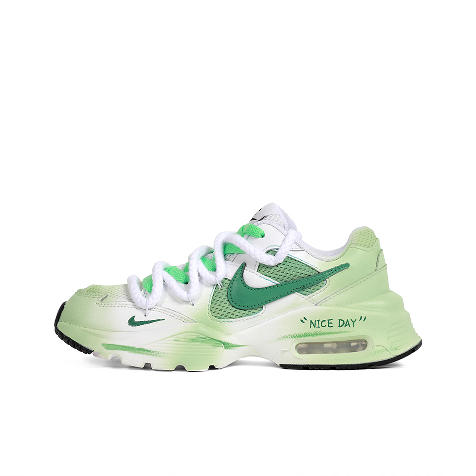 Nike Air Max Fusion Running Shoes Women's Low-Top Green