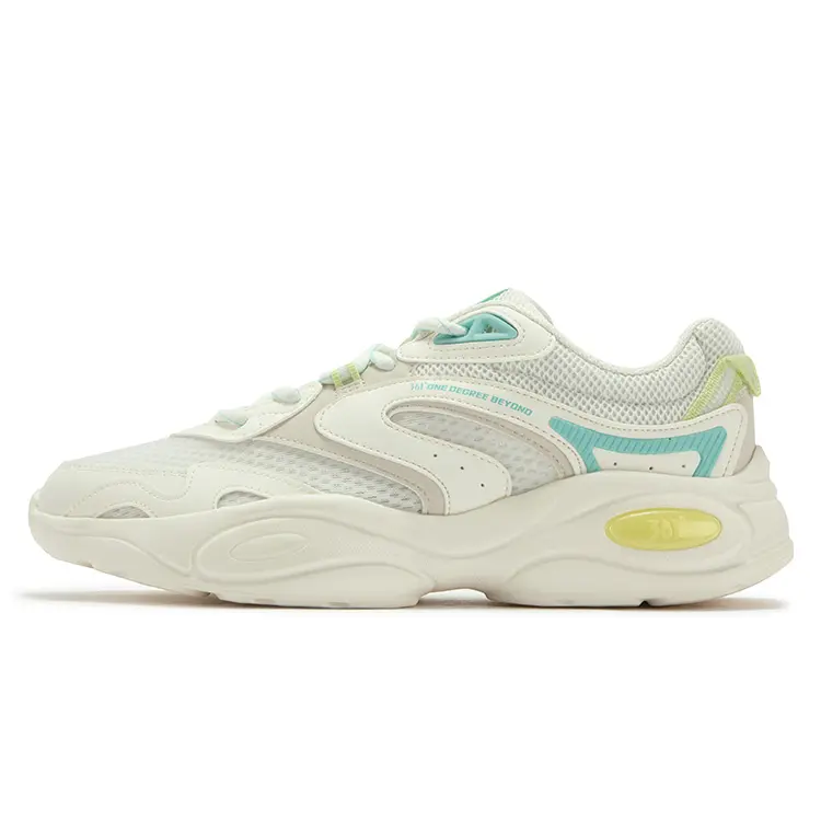 361° Anti Slip Wear Resistant Low Top Casual Shoes Men's White Green