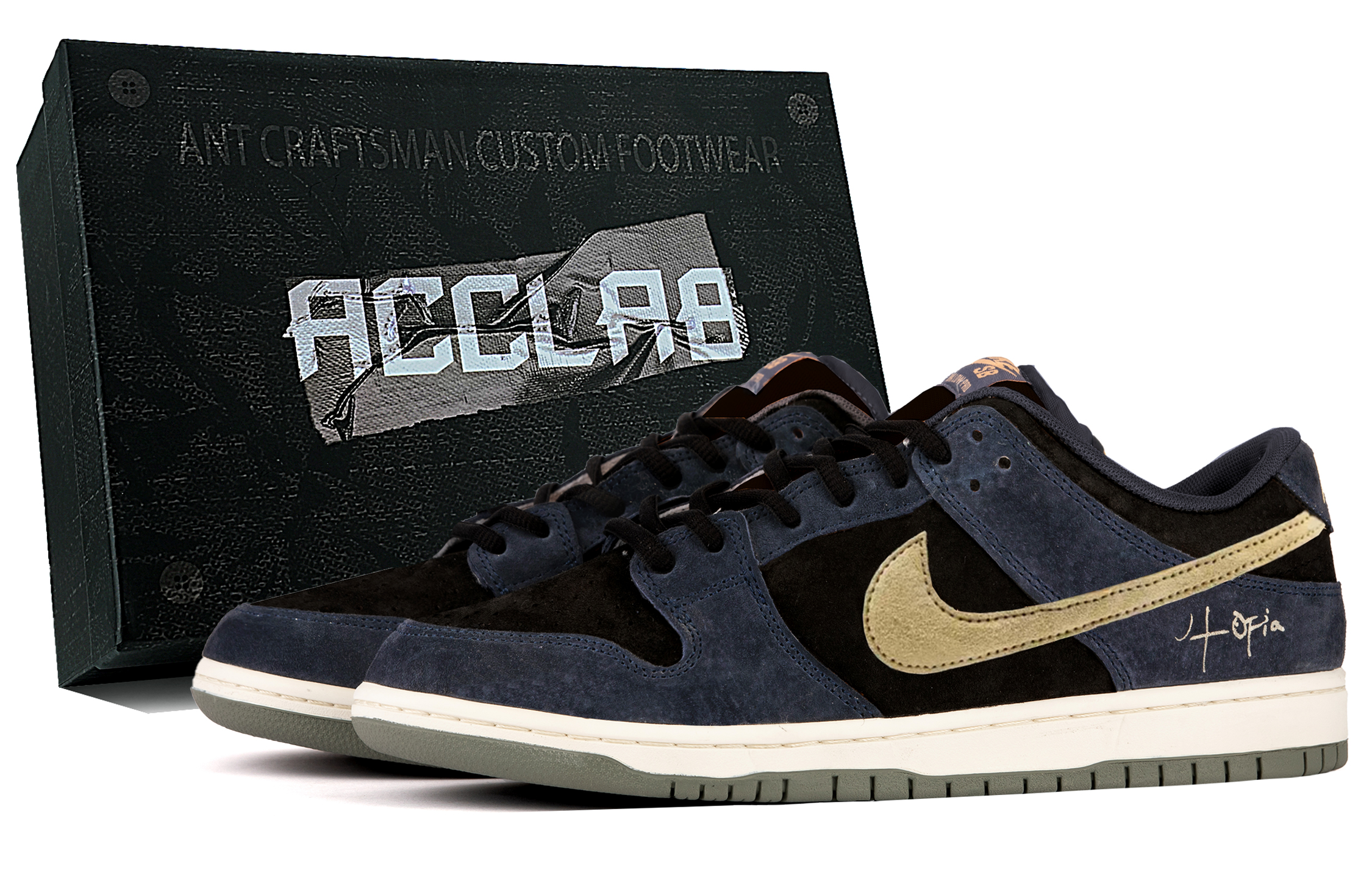 Nike Dunk SB Abrasion Resistant Height Increasing Low Top Skateboard Shoes Unisex Mist Gray Blue