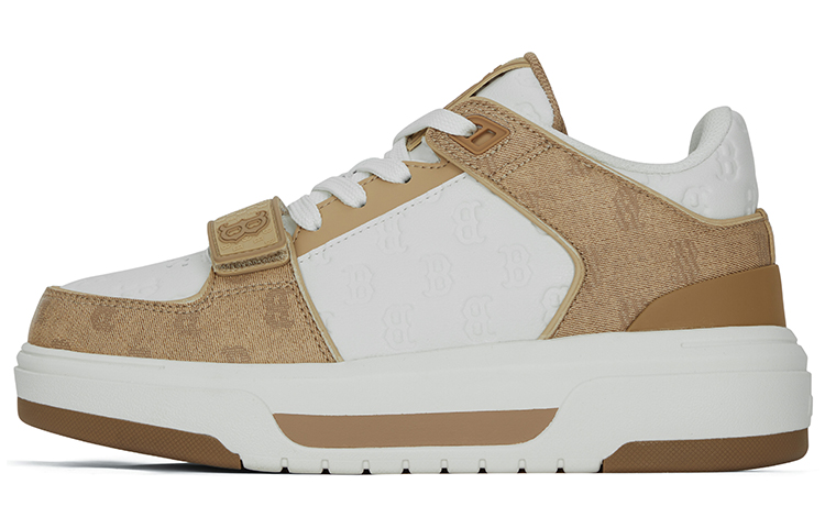 MLB Chunky Liner Low-Top Skateboard Shoes Unisex Beige Yellow