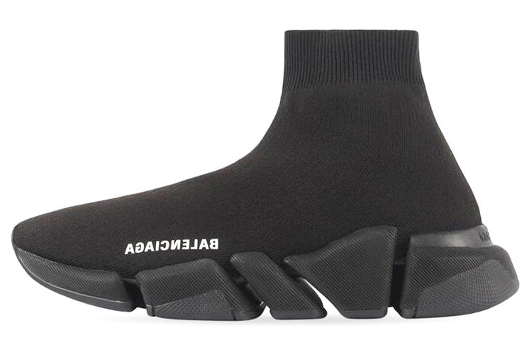 Balenciaga Speed 2.0 Sneaker 'Black Recycled Knit' Women's