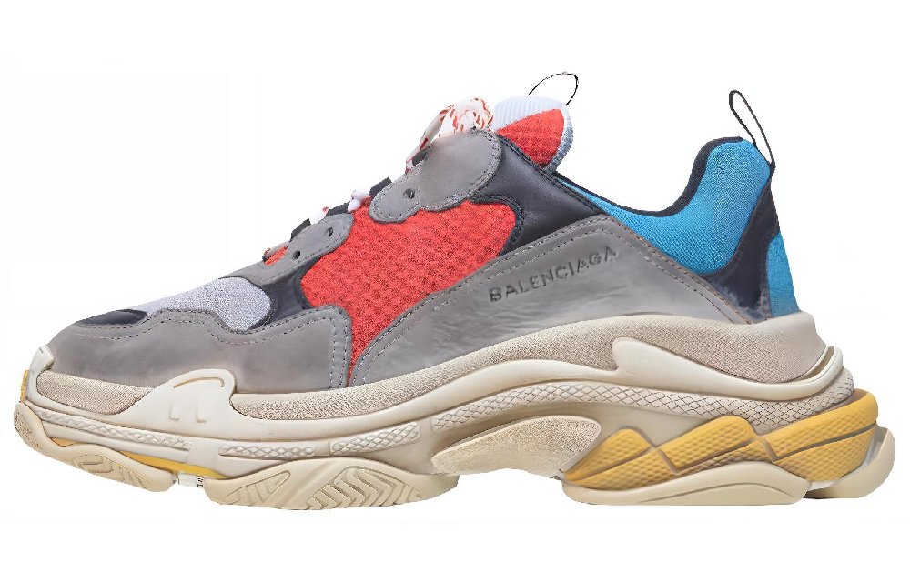 Balenciaga Triple S Grey Red Blue