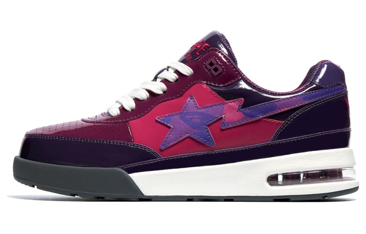 BAPE A BATHING APE Bape Road Sta Patent Leather Purple 2022