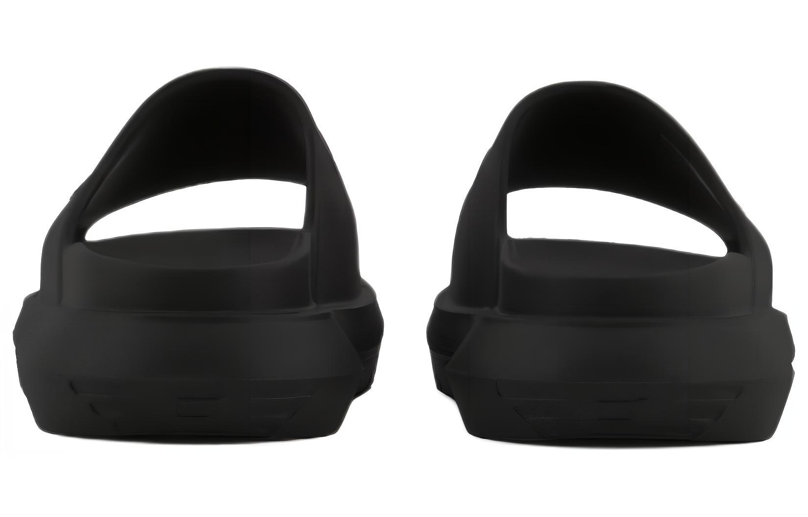 EMPORIO ARMANI Logo-embossed Flatform Slides