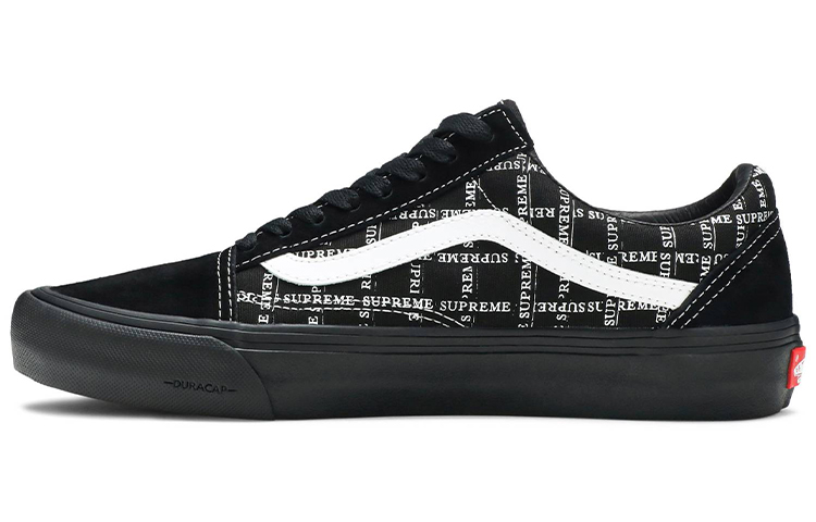 Vans Supreme X Old Skool Pro 'Logo Pattern Black'