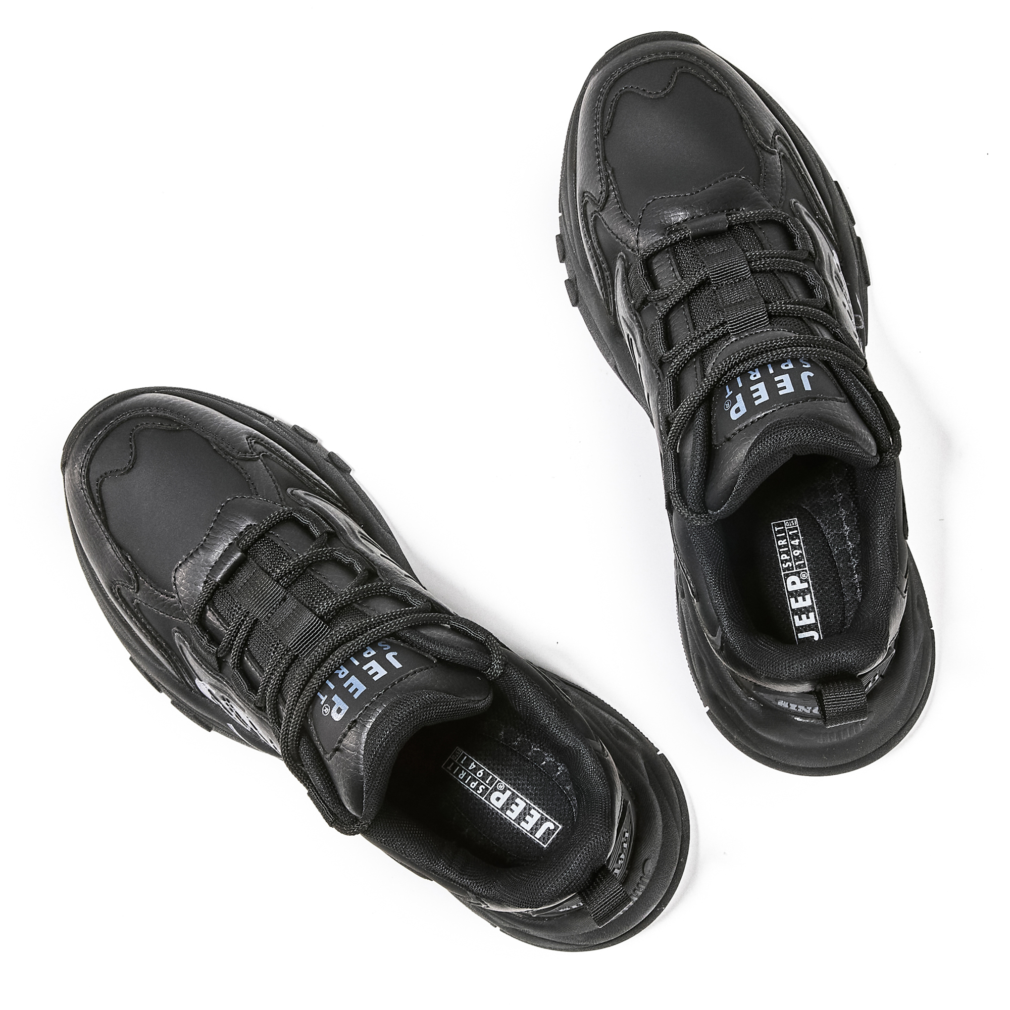 JEEP SPIRIT Low Top Casual Shoes Men's Graphite Black купить в интернет-магазине Yoocart с быстрой доставкой по России.