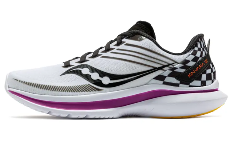 Saucony Cushioning Anti-Slip And Wear-Resistant Lightweight Rebound Low-Top Casual Running Shoes Women's White Purple
