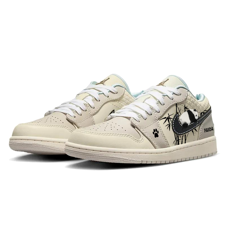 Jordan Air Jordan 1 Cushioning Anti-Slip And Wear-Resistant Low-Top Vintage Basketball Shoes Women's Beige Brown купить в интернет-магазине Yoocart с быстрой доставкой по России.