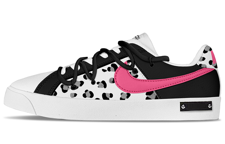 Nike Court Royale Ac Low Top Skateboard Shoes Unisex Pink Black