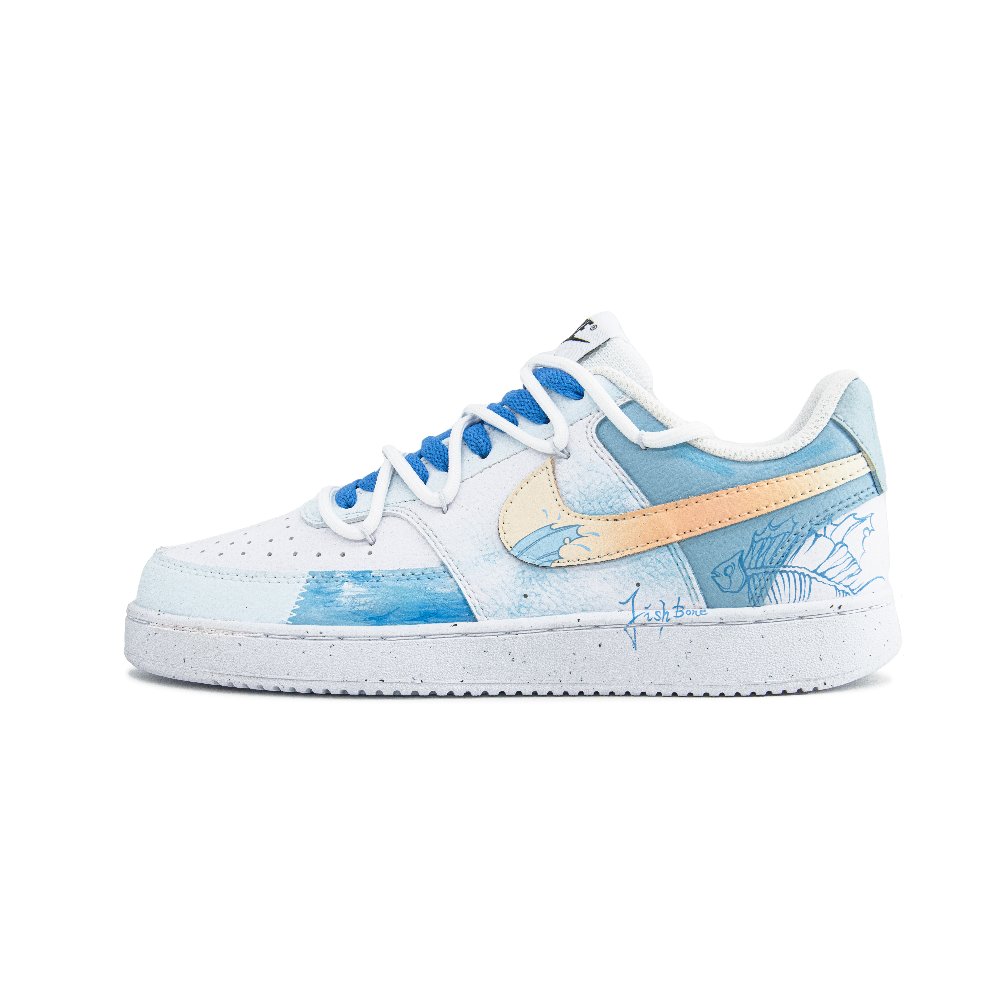 Nike Court Vision 1 Skateboard Shoes Men's Low top Orange