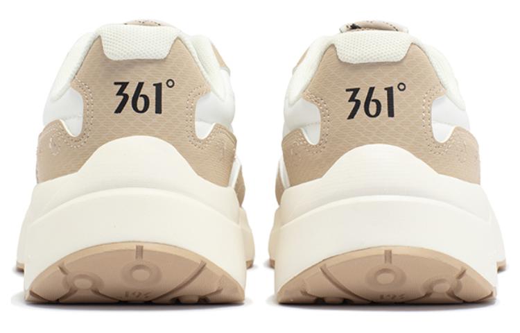 361° Anti Slip Wear Resistant Low Top Casual Running Shoes Women's White Umber