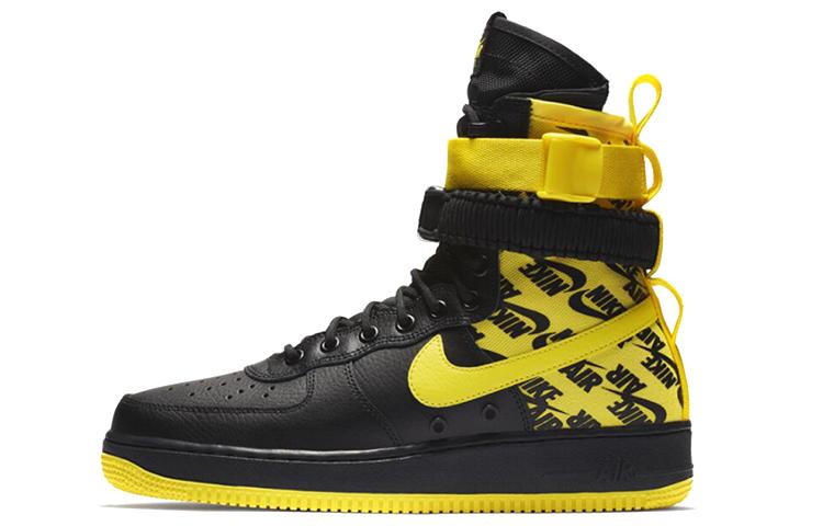 Nike Sf Air Force 1 High Black Dynamic Yellow