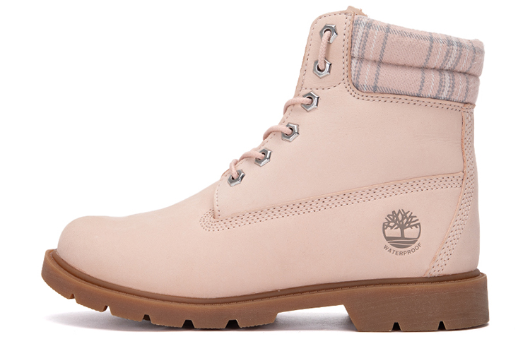 Timberland Lindon Woods 6 Inch Waterproof Boot 'Pink Nubuck And Printed Collar' Women's
