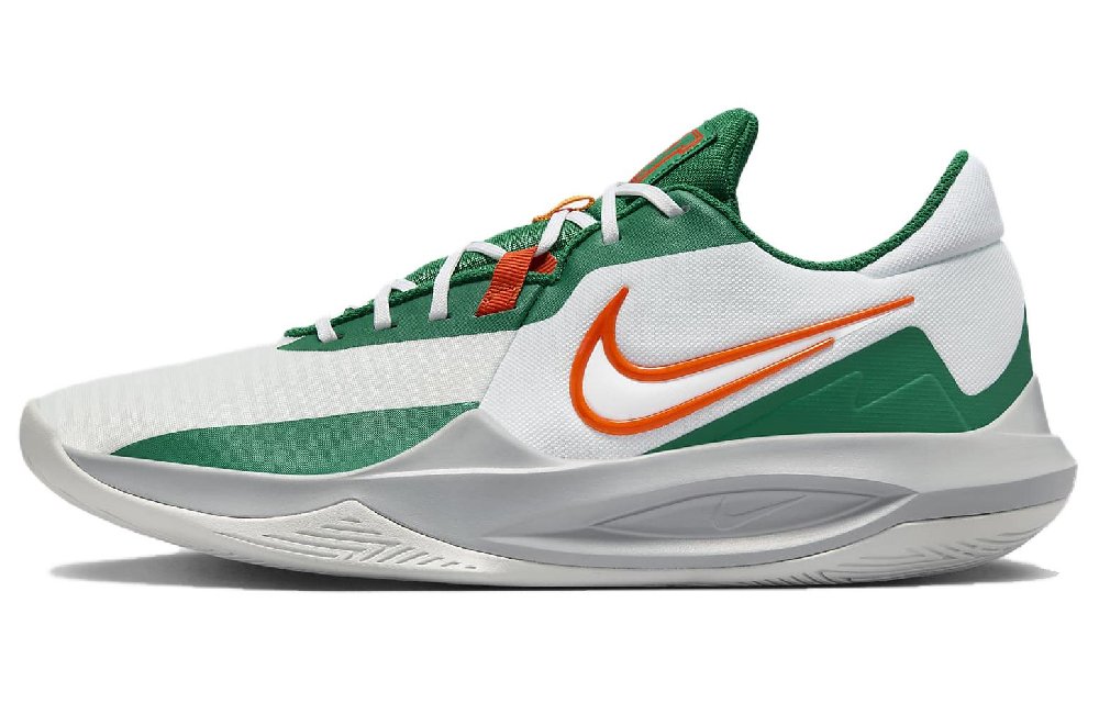 NIKE Precision 6 Баскетбольные кроссовки Низкие Белый Зеленый Оранжевый Унисекс