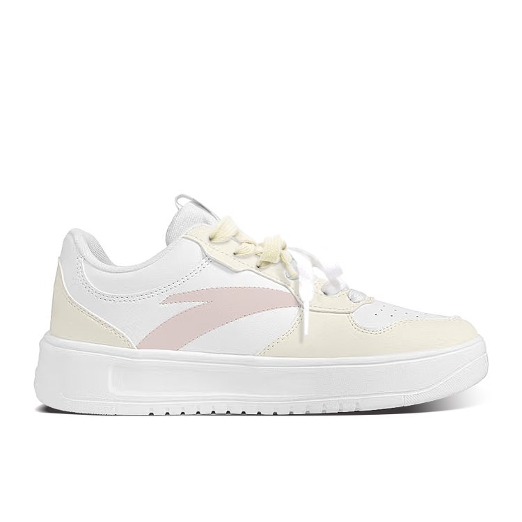 Anta Relaxed Abrasion Resistant Balance Lightweight Low Top Skateboard Shoes Unisex Yellow Pink купить в интернет-магазине Yoocart с быстрой доставкой по России.