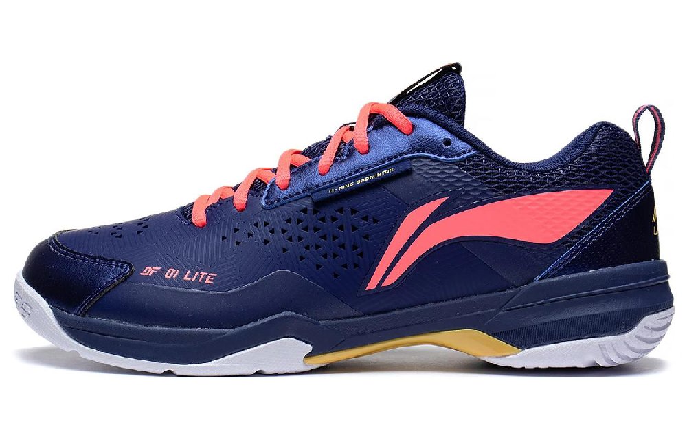 LiNing Blade LITE Blade Lite Cushioned Slip Resistant Abrasion Resistant Low Top Badminton Shoes Unisex Blue Red