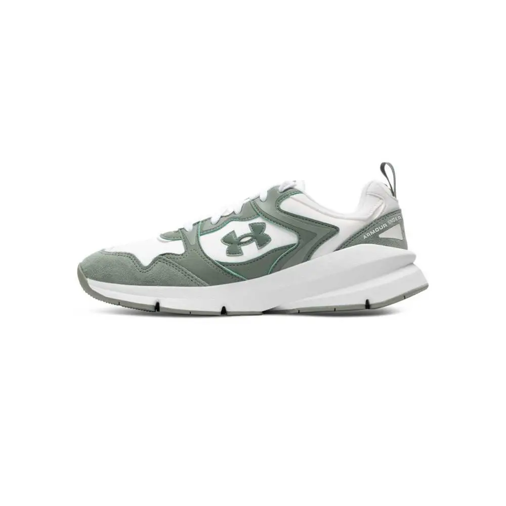 Under Armour Low Top Casual Shoes Unisex White Green