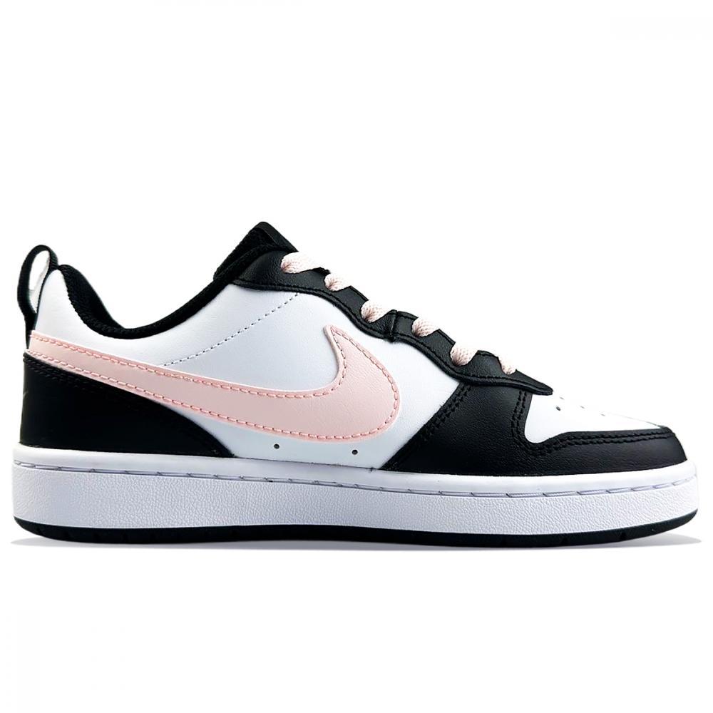 Nike Court Borough Slip-Resistant Low-Top Skateboard Shoes GS Black Pink купить в интернет-магазине Yoocart с быстрой доставкой по России.