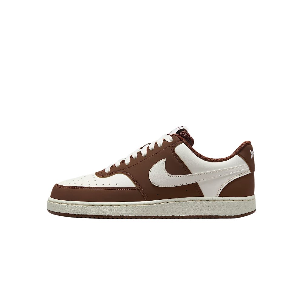 Nike Court Vision Low Top Training Shoes Women's White Brown