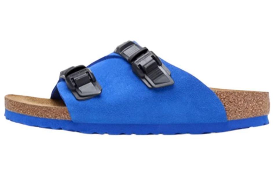 Birkenstock Zrich Tech Suede Leather Narrow Fit Sandals 'Blue' Women's