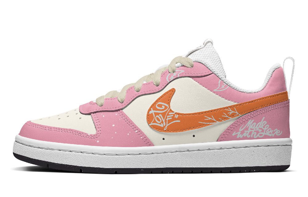 Nike Skateboard Shoes Women's Low-Top Orange/Pink